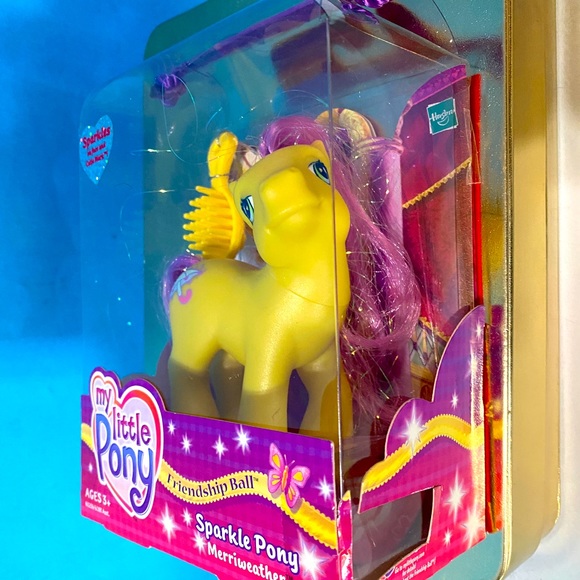 MY LITTLE PONY G3 NWT VTG 2003 FRIENDSHIP BALL SPARKLE PONY MERRIWEATHER HASBRO - Picture 9 of 16